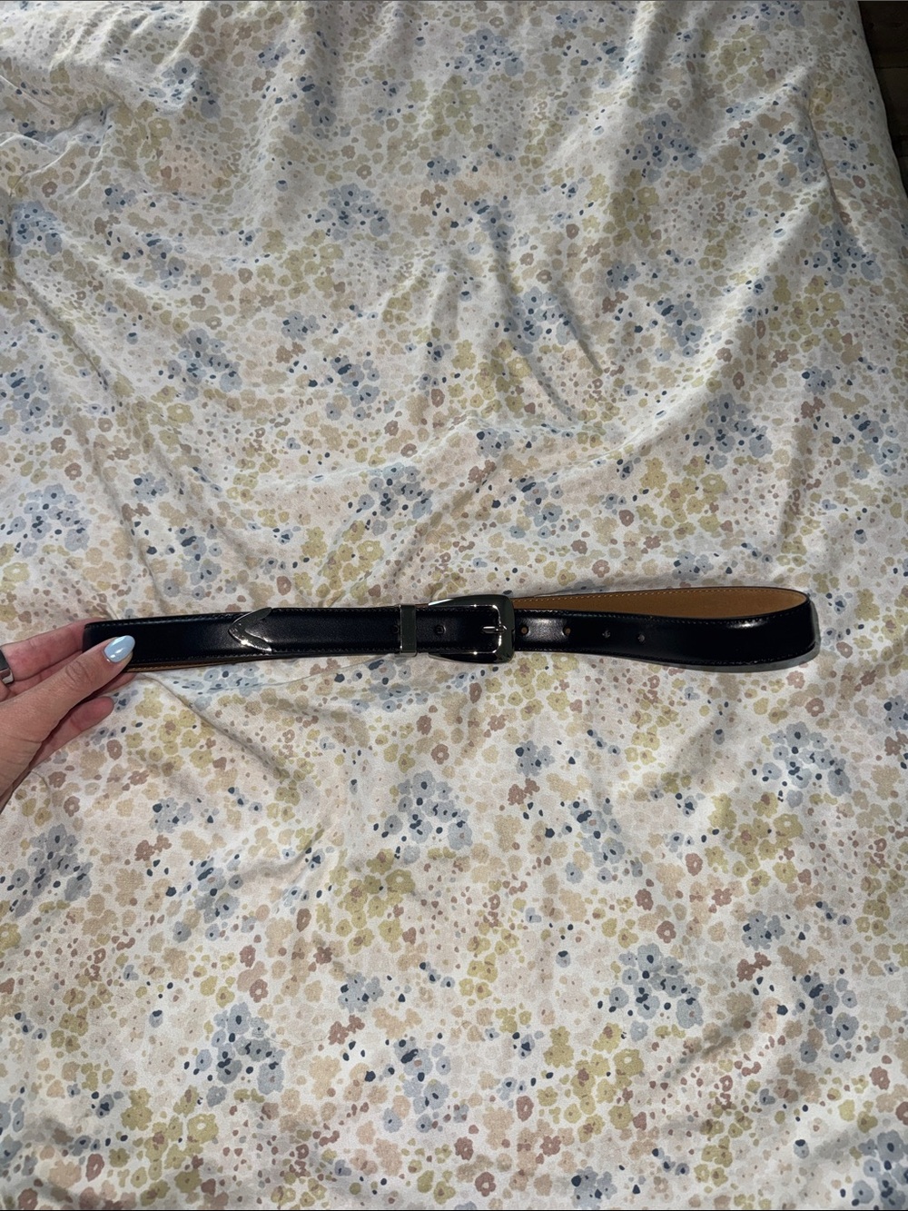Abercrombie Classic Black Leather Women's Belt